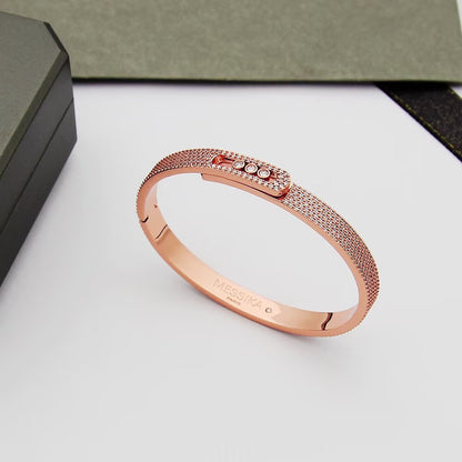 [LUXORA]Move Noa Full Pavé Diamond Bangle Bracelet