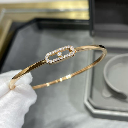 [LUXORA]Move Uno pavé flex bangle medium