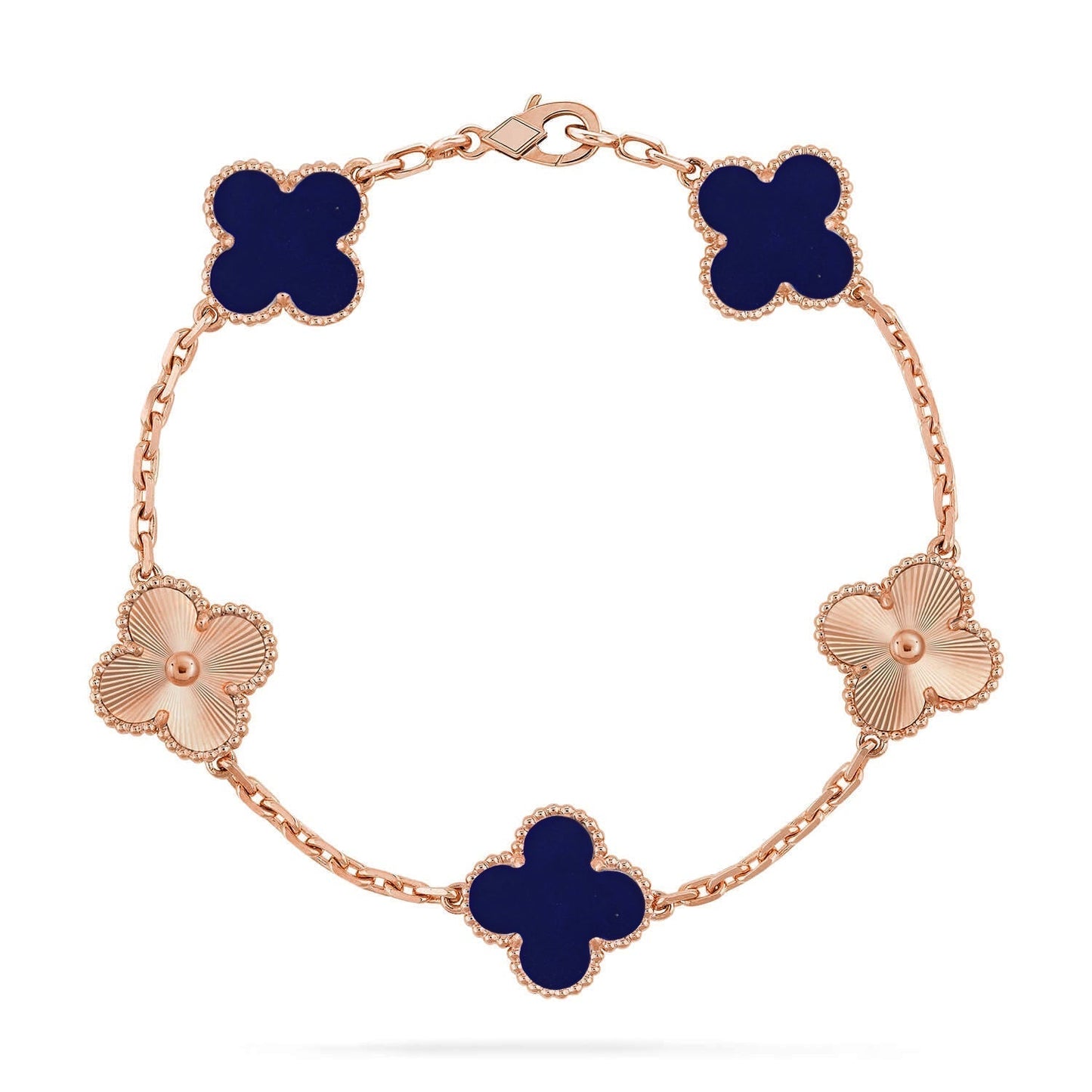 [LUXORA]CLOVER 5 MOTIF LAPIS LAZULI BRACELET COLLECTION