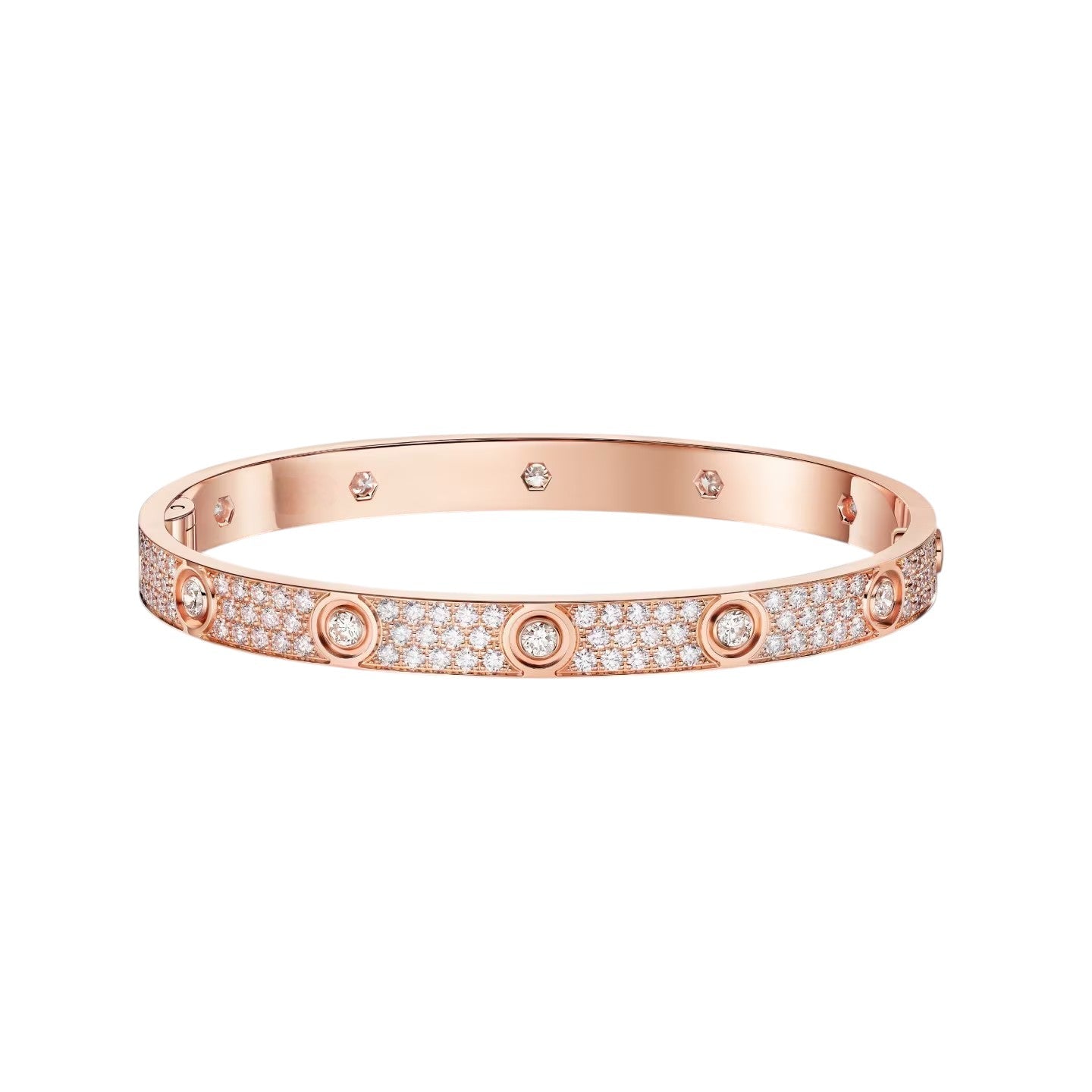 [⭐JeweliWhal]LOVE BRACELET 6.1MM DIAMOND-PAVED 10 BIG DIAMONDS