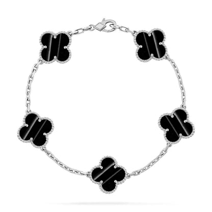 [LUXORA] CLOVER 5 MOTIF PULSAR STONE BRACELET COLLECTION