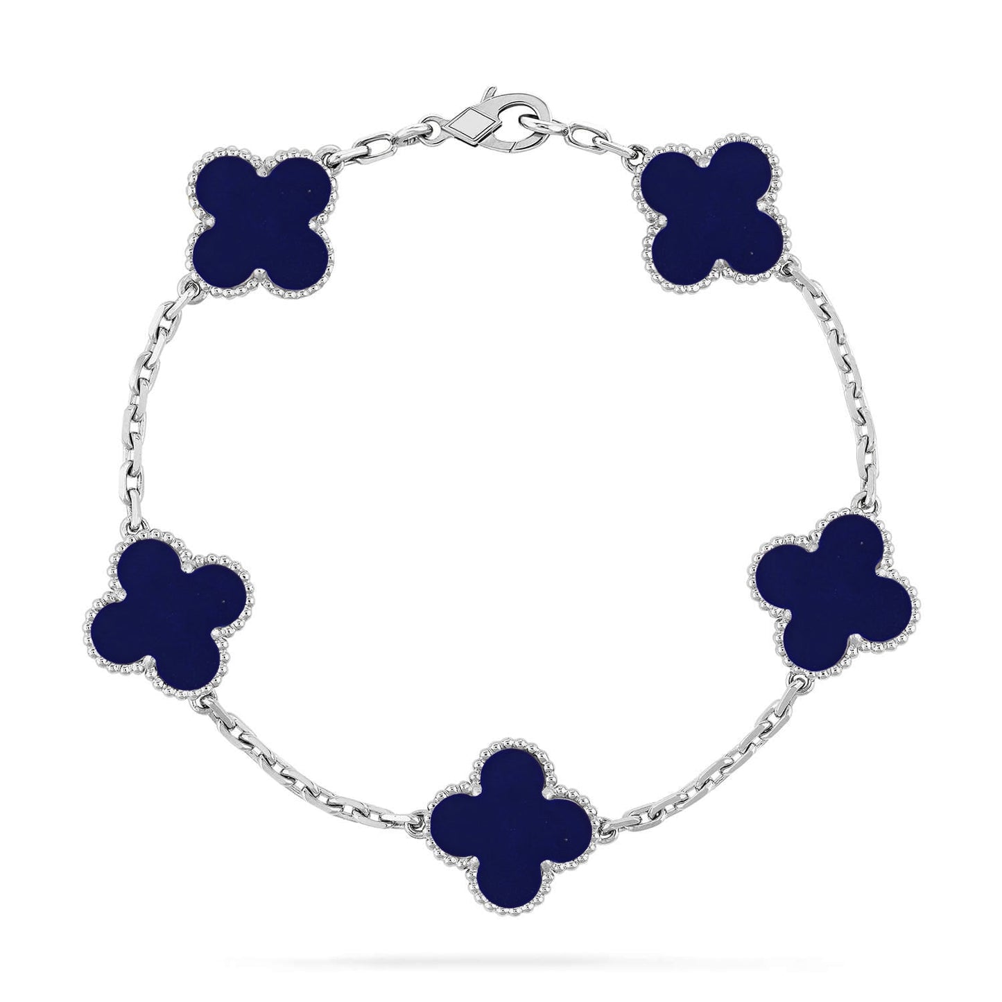 [LUXORA]CLOVER 5 MOTIF LAPIS LAZULI BRACELET COLLECTION