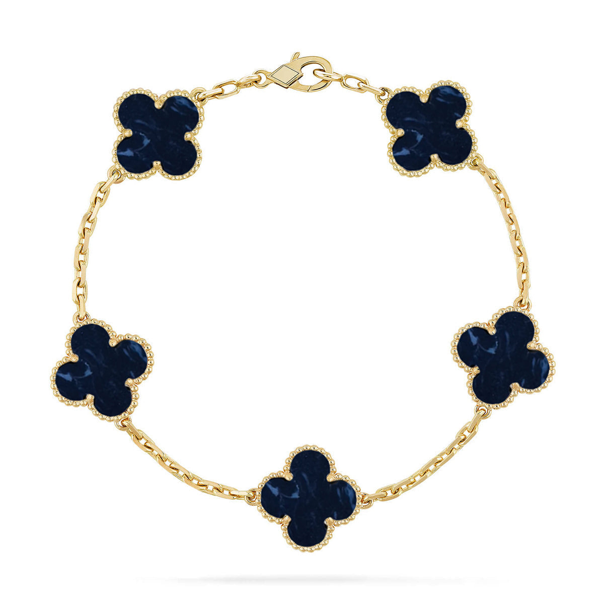 [LUXORA]CLOVER 5 MOTIF PIETERSITE BRACELET COLLECTION