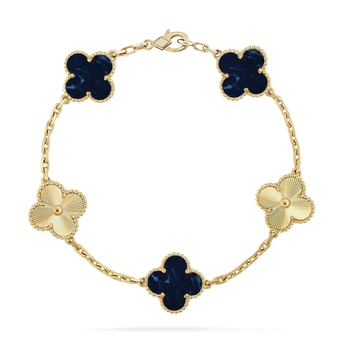 [LUXORA]CLOVER 5 MOTIF PIETERSITE BRACELET COLLECTION