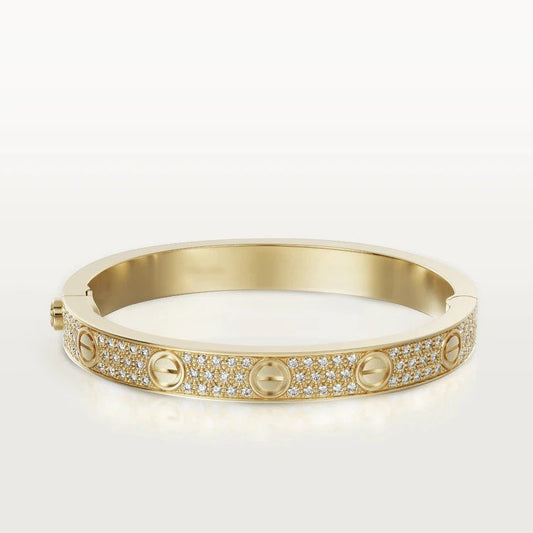 [LUXORA]LIEBESARMBAND 6.1MM DIAMANT-PFLASTERUNG