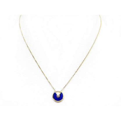 [LUXORA]AMULETTE ROSE GOLD AGATE NECKLACE