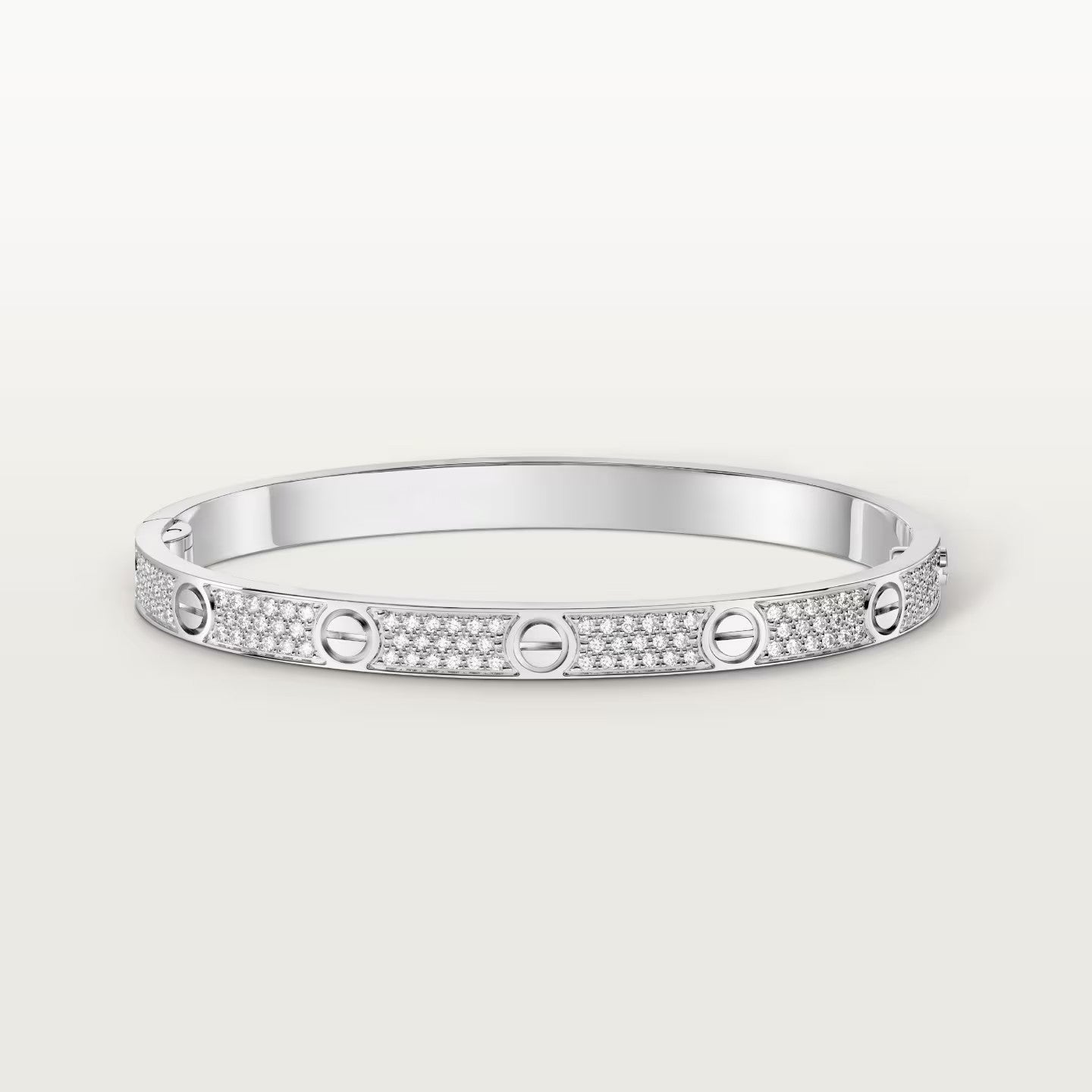 [⭐JeweliWhal]LOVE BRACELET 4.8MM DIAMOND-PAVED