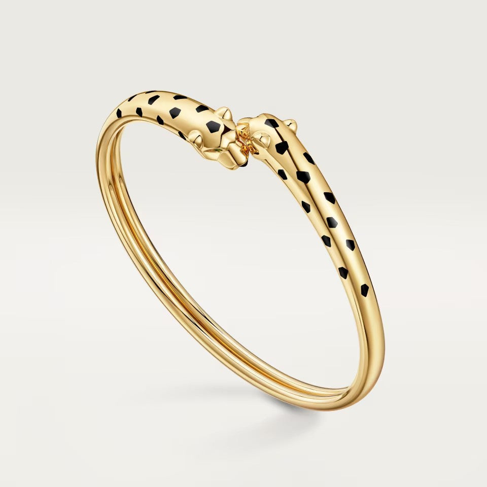 [⭐JeweliWhal]PANTHERE DOUBLE HEADED OPEN BRACELET