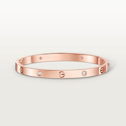[⭐JeweliWhal]LOVE BRACELET 4.8MM 4 DIAMONDS