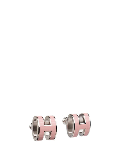 [LUXORA]MINI POP H SILVER EARRINGS PINK