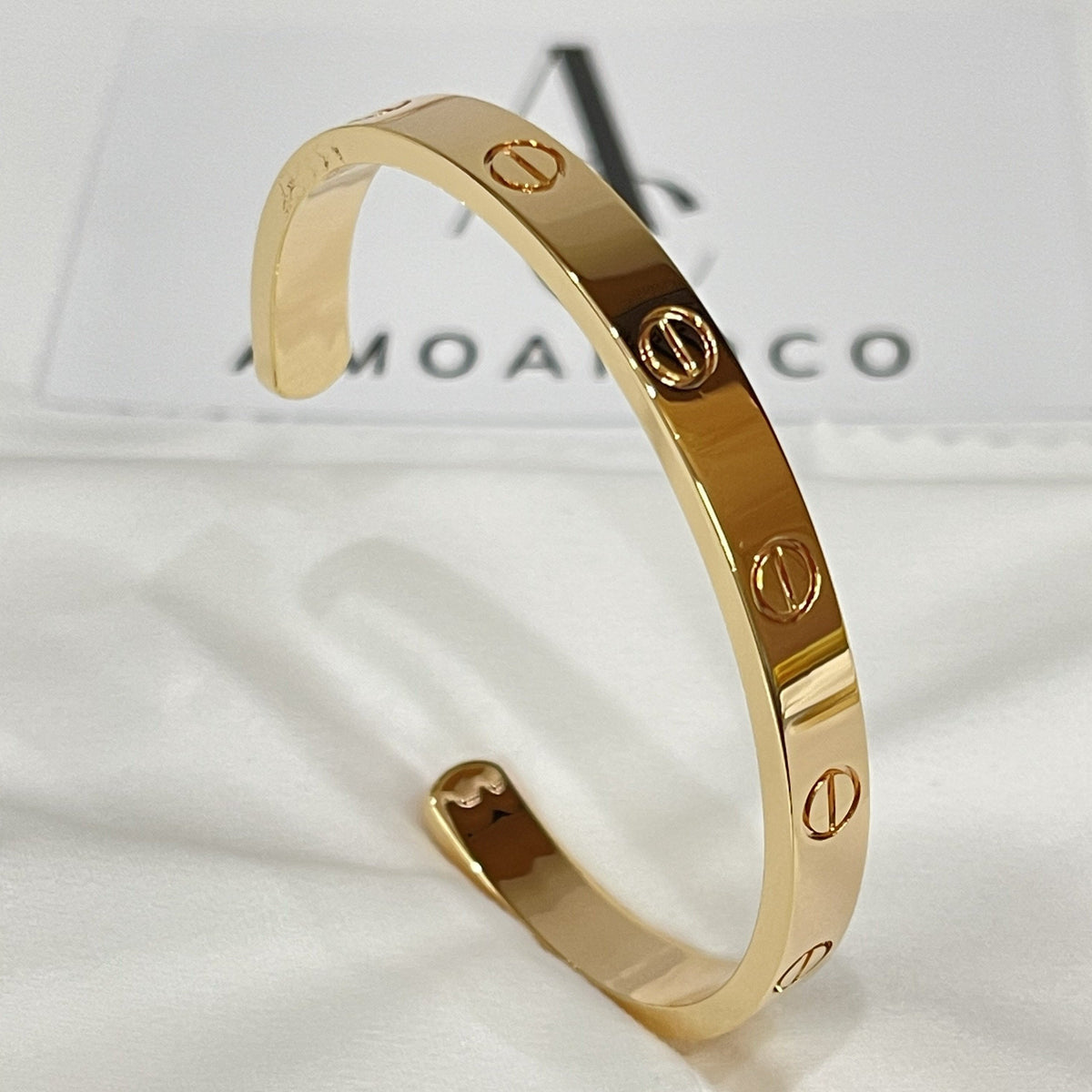 [⭐JeweliWhal]LOVE BRACELET 6.1MM OPEN CUFF