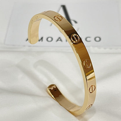 [⭐JeweliWhal]LOVE BRACELET 6.1MM OPEN CUFF