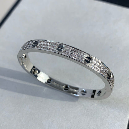 [LUXORA]LOVE BRACELET 6.1MM DIAMOND-PAVED CERAMIC