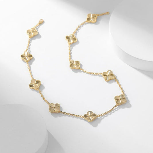 [LUXORA]CLOVER 10 MOTIFS LASER-HALSKETTE