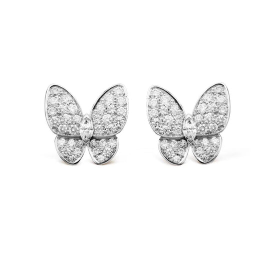 [LUXORA]BUTTERFLY ALL DIAMOND EARRINGS
