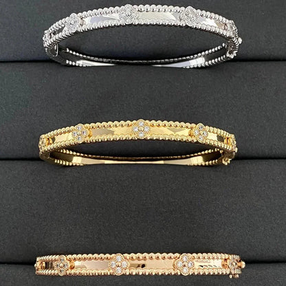 [LUXORA]CLOVER BRACELET 4MM DIAMONDS