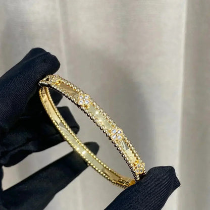 [LUXORA]CLOVER BRACELET 4MM DIAMONDS