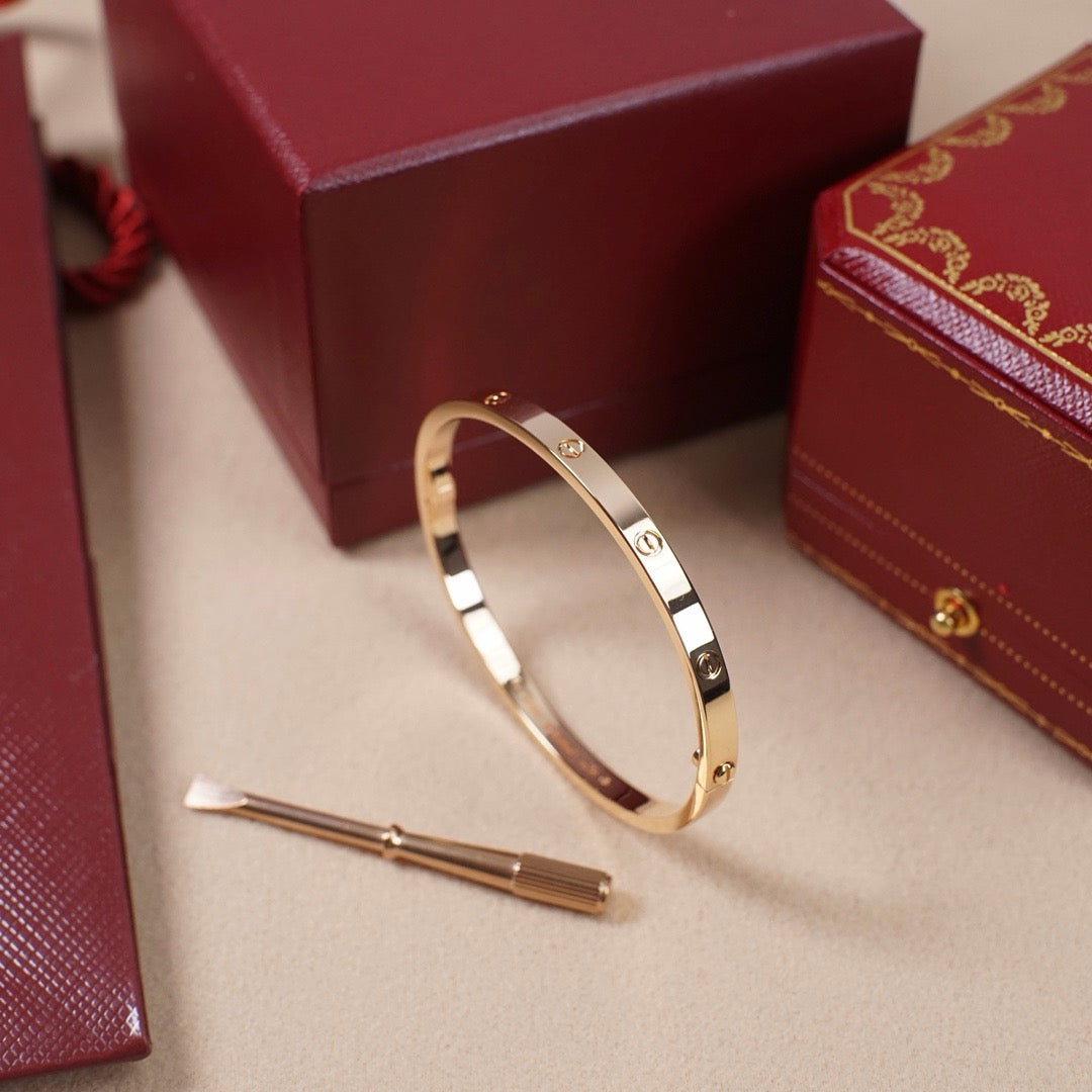 [⭐JeweliWhal]LOVE BRACELET 3.65MM NO DIAMONDS