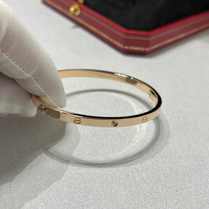 [⭐JeweliWhal]LOVE BRACELET 3.65MM 6 DIAMONDS