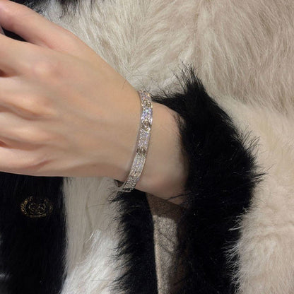 [⭐JeweliWhal]LOVE BRACELET 6.1MM DIAMOND-PAVED