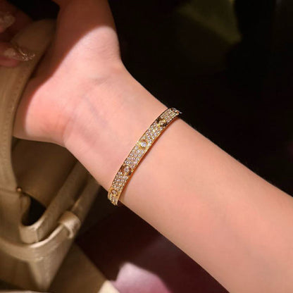 [⭐JeweliWhal]LOVE BRACELET 6.1MM DIAMOND-PAVED 10 BIG DIAMONDS