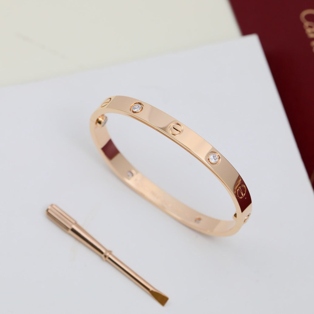 [⭐JeweliWhal]LOVE BRACELET 6.1MM 4 DIAMONDS