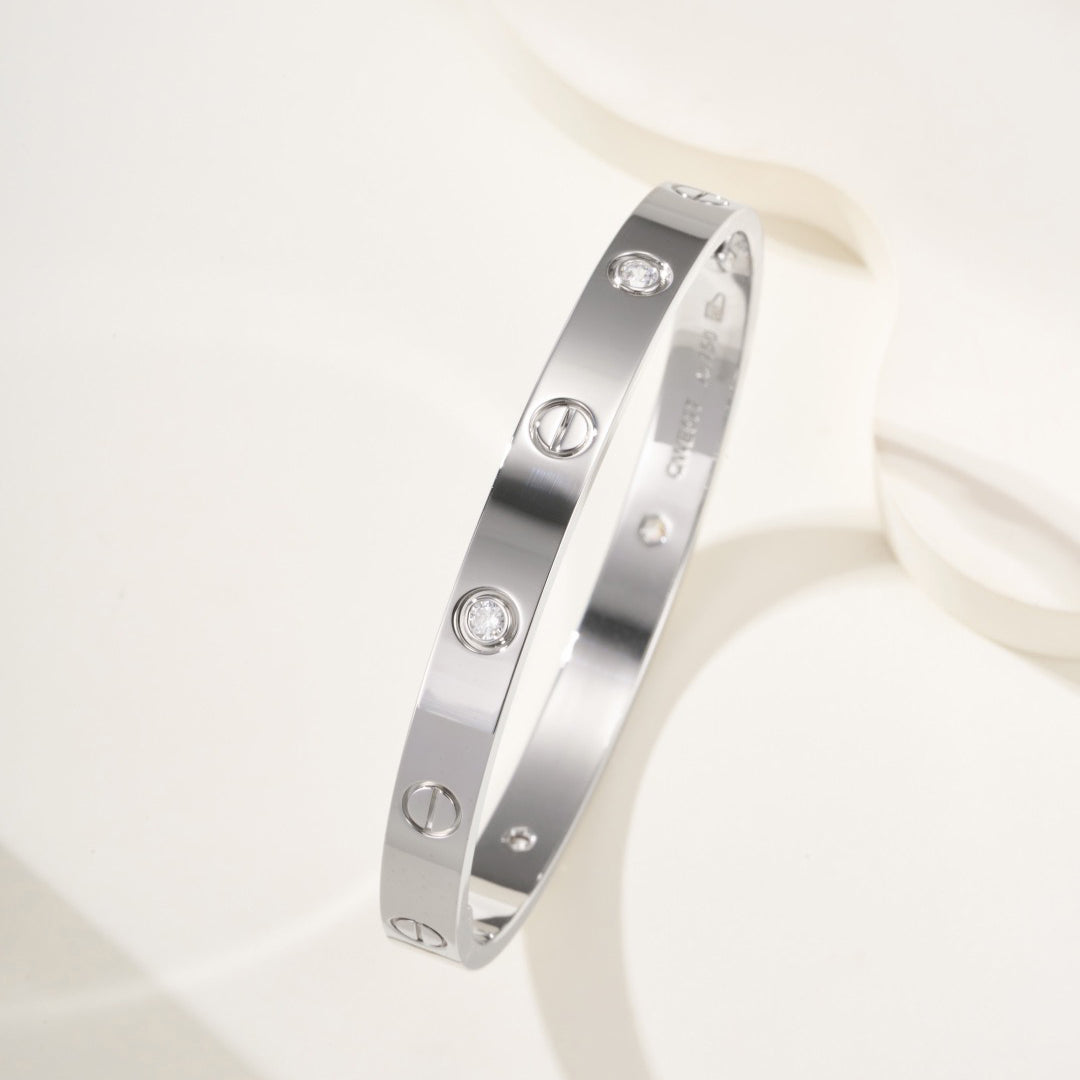 [⭐JeweliWhal]LOVE BRACELET 6.1MM 4 DIAMONDS
