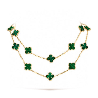 [LUXORA]CLOVER 20 MOTIFS MALACHITE GOLD