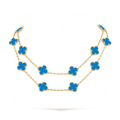 [LUXORA]CLOVER 20 MOTIFS TURQUOISE GOLD