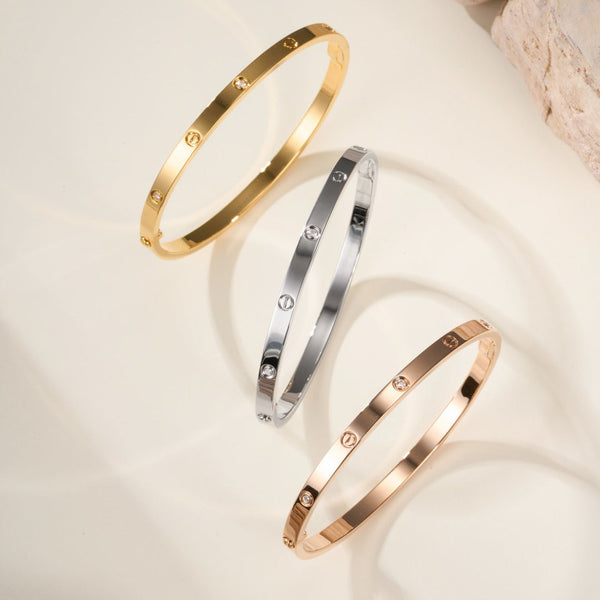 [⭐JeweliWhal]LOVE BRACELET 3.65MM 6 DIAMONDS