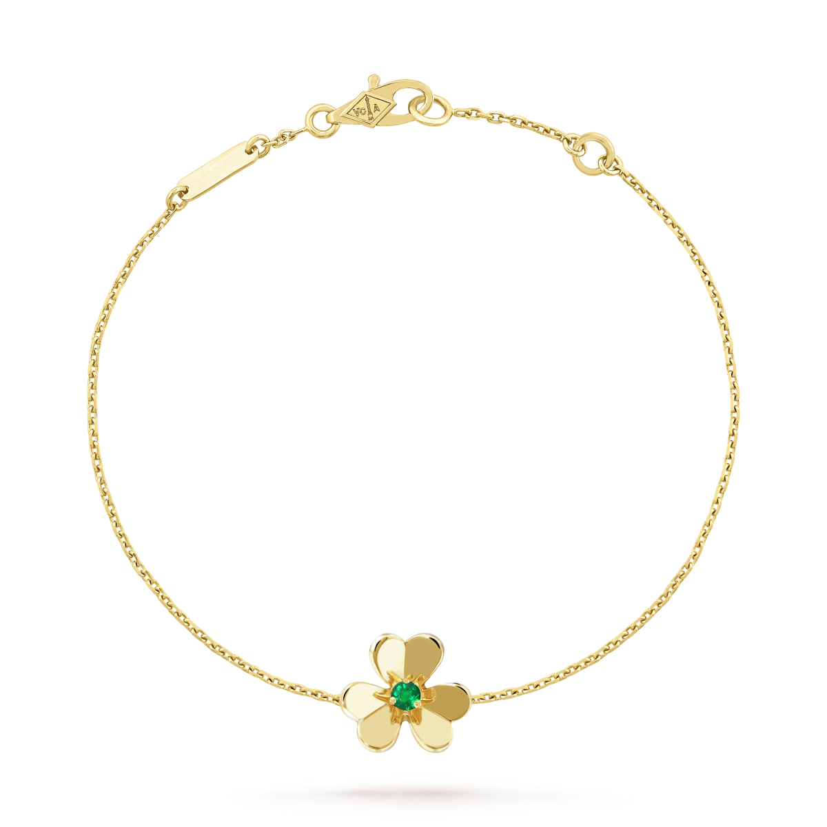 [LUXORA]FRIVOLE GOLD FLOWER PINK MALACHITE BRACELET