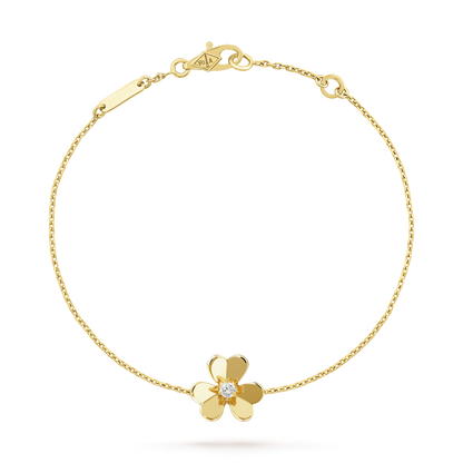 [LUXORA]FRIVOLE GOLD FLOWER PINK MALACHITE BRACELET