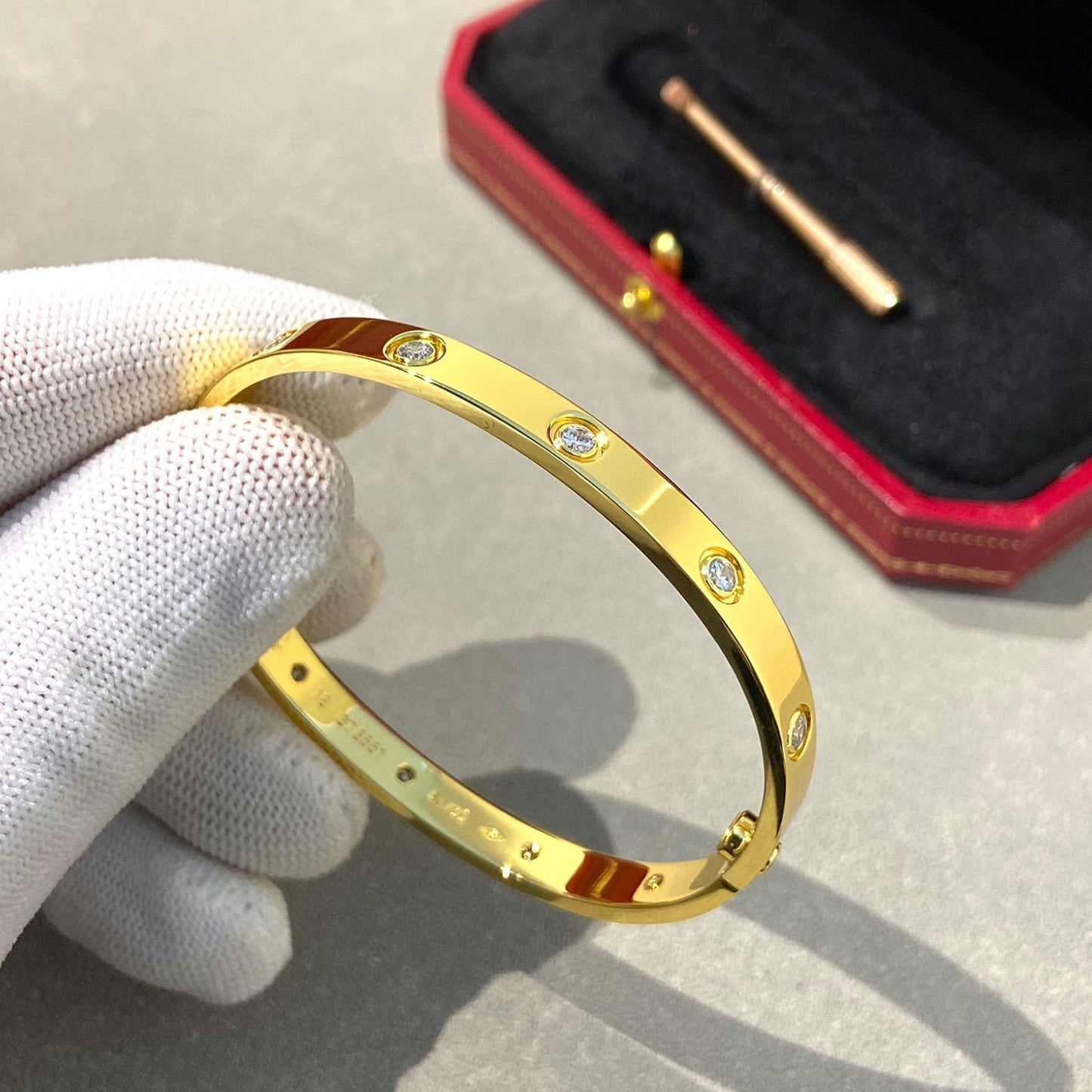 [LUXORA]LOVE BRACELET 6.1MM 10 DIAMONDS
