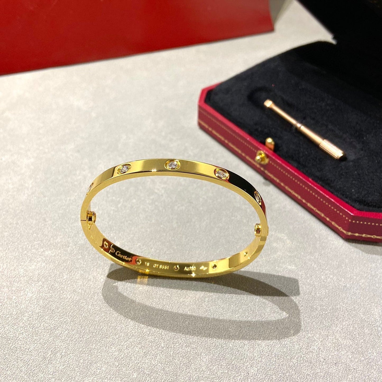 [LUXORA]LOVE BRACELET 6.1MM 10 DIAMONDS
