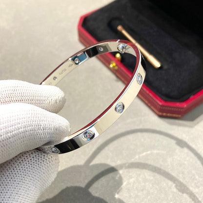 [⭐JeweliWhal]LOVE BRACELET 6.1MM 10 DIAMONDS