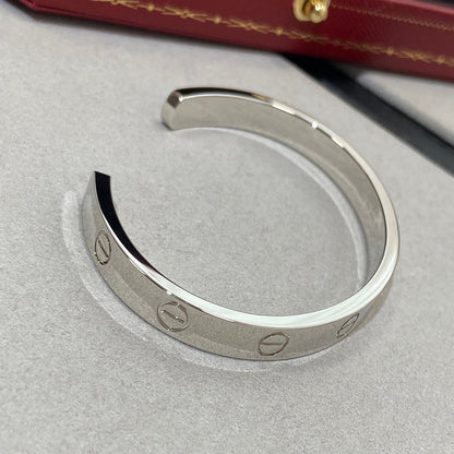[⭐JeweliWhal]LOVE BRACELET 6.1MM 1 DIAMOND OPEN CUFF