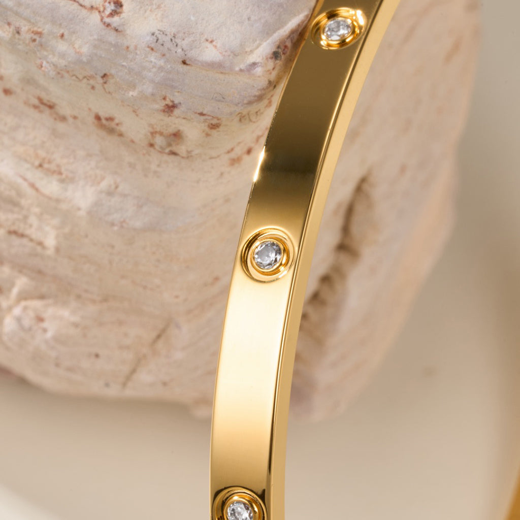 [⭐JeweliWhal]LOVE BRACELET 3.65MM 10 DIAMONDS