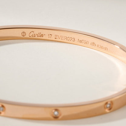[⭐JeweliWhal]LOVE BRACELET 3.65MM 10 DIAMONDS