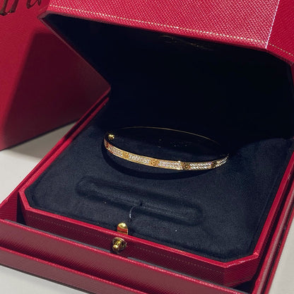[⭐JeweliWhal]LOVE BRACELET 3.65MM DIAMOND-PAVED