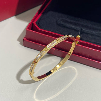 [⭐JeweliWhal]LOVE BRACELET 3.65MM DIAMOND-PAVED