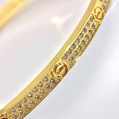 [⭐JeweliWhal]LOVE BRACELET 3.65MM DIAMOND-PAVED