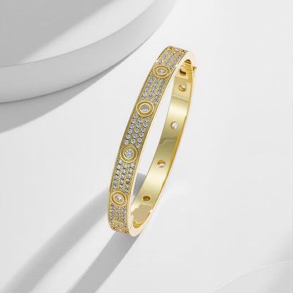 [⭐JeweliWhal]LOVE BRACELET 6.1MM DIAMOND-PAVED 10 BIG DIAMONDS