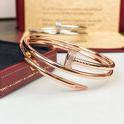 [⭐JeweliWhal]JUSTE BRACELET 3.5MM DOUBLE ROW DIAMOND