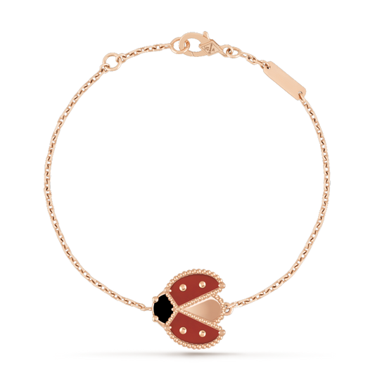 [LUXORA]LUCKY SPRING 1 MOTIV ARMBAND AUS ROSÉGOLD