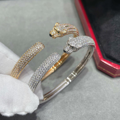 [⭐JeweliWhal]PANTHERE FULL DIAMOND OPEN BRACELET