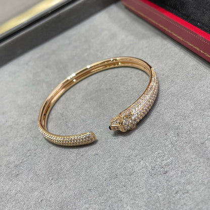 [⭐JeweliWhal]PANTHERE FULL DIAMOND OPEN BRACELET