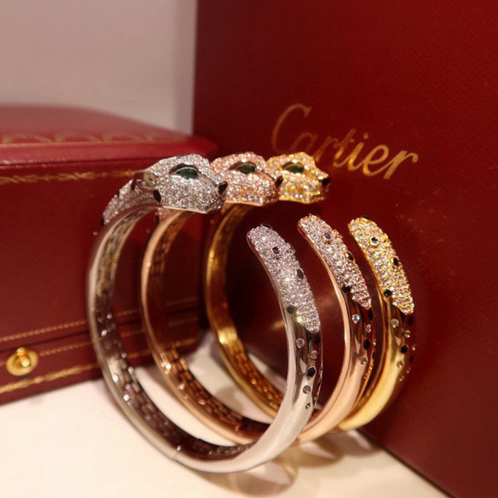 [⭐JeweliWhal]PANTHERE BIG BRACELET DIAMONDS