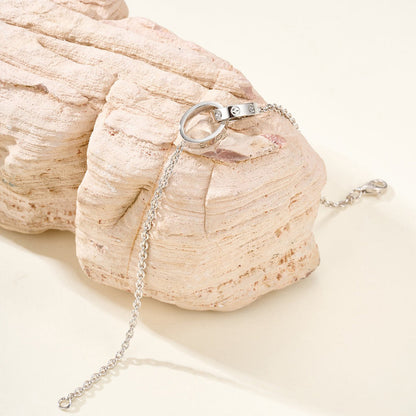 [⭐JeweliWhal]LOVE BRACELET DOUBLE RING