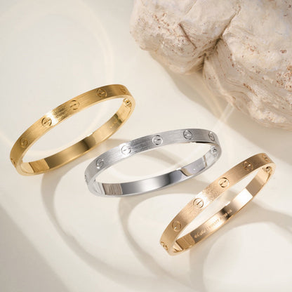 [⭐JeweliWhal]LOVE BRACELET 6.1MM BRUSHED