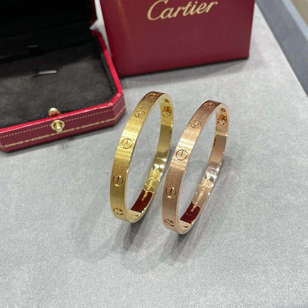 [⭐JeweliWhal]LOVE BRACELET 6.1MM BRUSHED